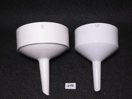 2x Büchner-Trichter Nutsche Filter Porzellan Labor 155/185mm