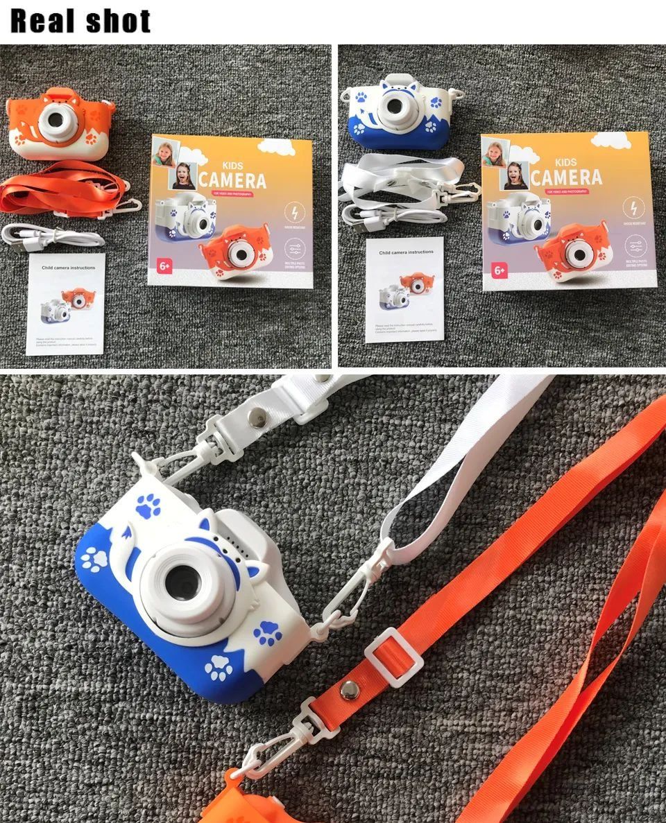Fotocamera: Kinder-Digital kamera mit USB-Ladegerät integrierte 1080P – Nuovo e nell'imballaggio originale da Genève venduto da Top-Trend 1