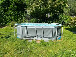 Frame Pool Set mit Filterpumpe 305 x 200 x 84 cm,