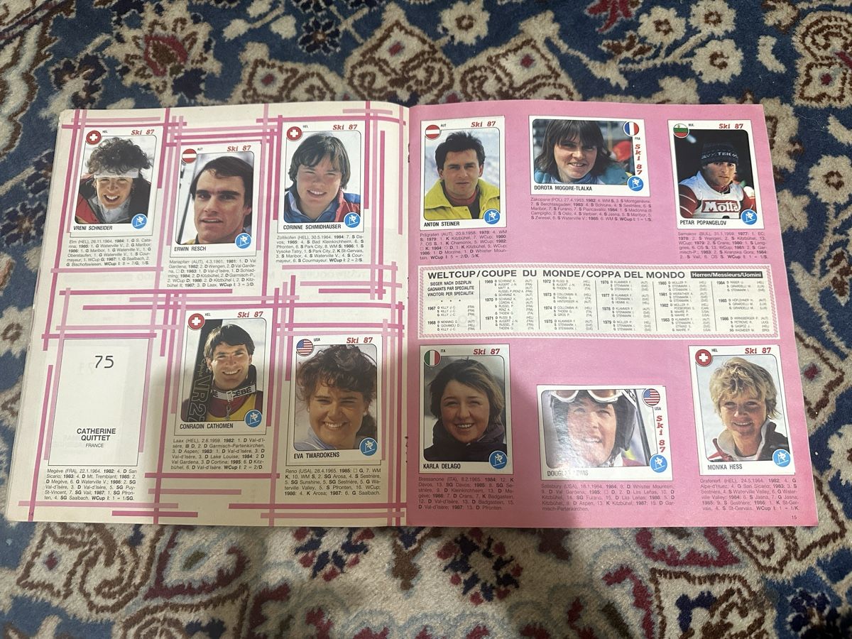 Panini Album: Album Ski 87 Panini  – Usato da Bellinzona venduto da Ti.belli 3