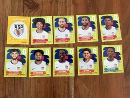 Panini WM 2026 Sticker USA Set 10 Stück neu