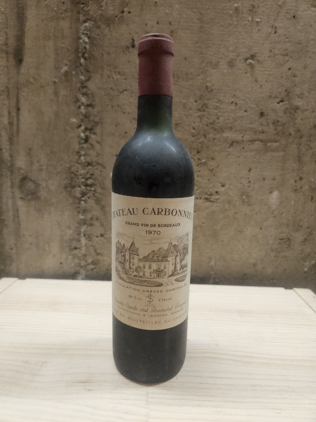 Vino: Chateau Carbonnieux 1970 – Nuovo e nell'imballaggio originale da Zofingen venduto da WouterSamwel