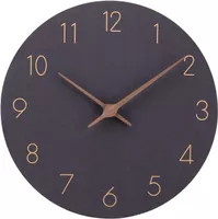 MDF Holz Wanduhr TickgeräUsche Lautlos 30cm Quarz Gross
