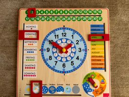 Kalender Uhr - Zeit, Datum, Wochentage,Monate,Jahreszeiten