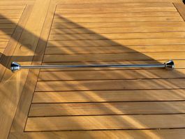 Spirella Duschvorhangstange und Ringe verchromt