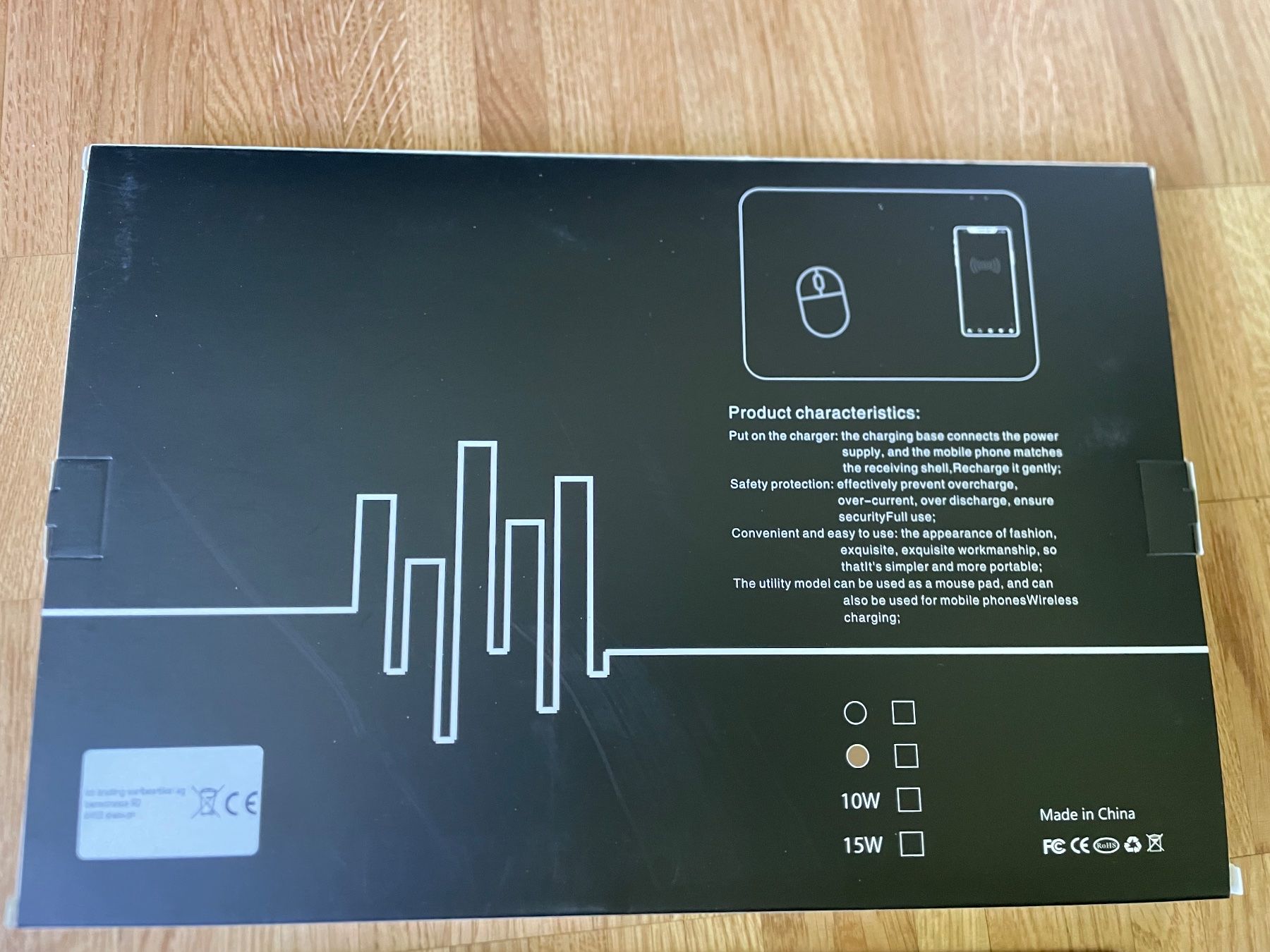 Tappetini per mouse: Wireless Charging Mouse Pad aufladbares Mouse Pad wasserfest – Nuovo (secondo la descrizione) da Schinznach Bad venduto da Gothica_666 4
