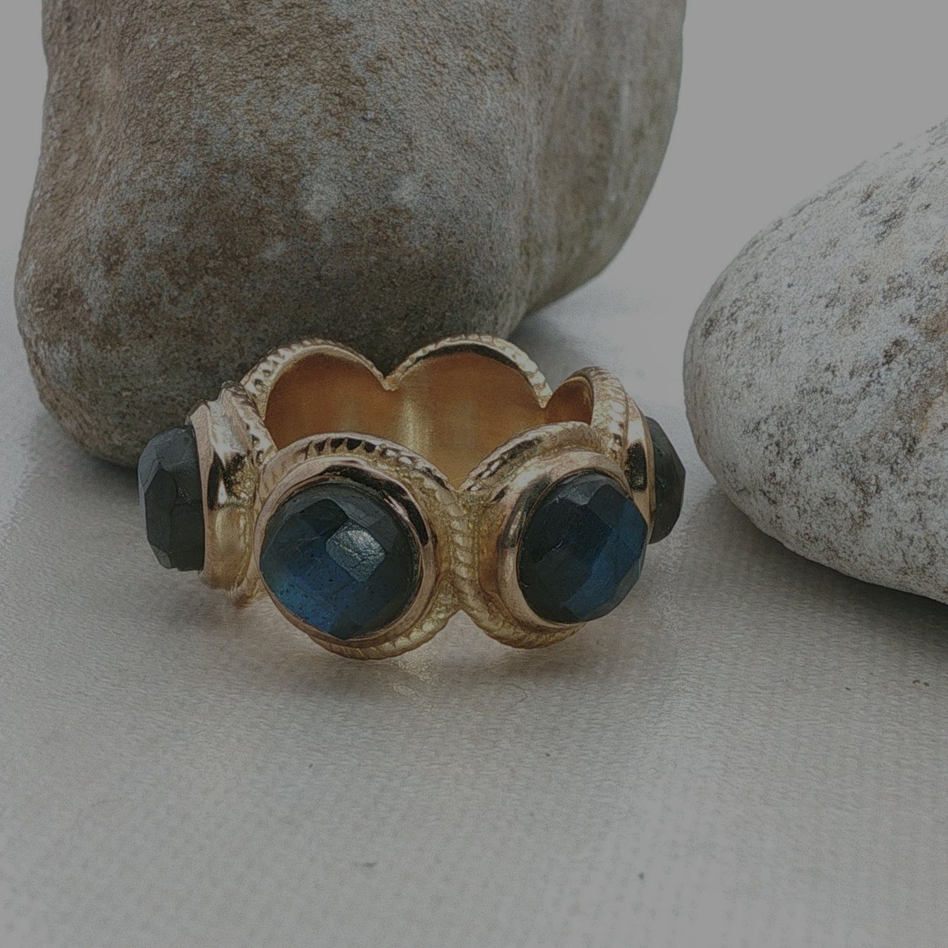 Olga Ribler Anelli: Statement Silber Ring 925 Grösse 55 mit Labradorite – Nuovo (secondo la descrizione) da Luzern venduto da Schmuckoutlet 6