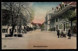 AK Herzogenbuchsee, Straßenpartie mit Kindern
