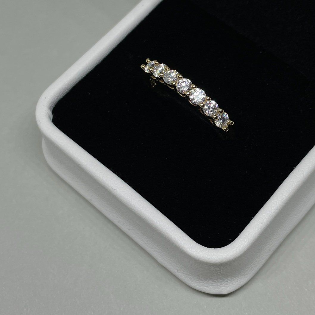 Moissanite-Diamant Ring, Silber 0.7 ct - Gr. 62 (Neu (gemäss ...