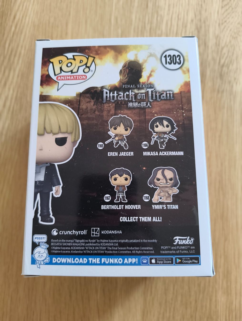 Funko Statuette: Funko pop: Attack on Titan (SNK) – Nuovo (secondo la descrizione) da Le landeron venduto da hugomes 1