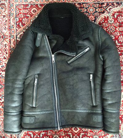 Fliegerjacke Zara Schwarze T-L Veste Zara Aviateur Giacca