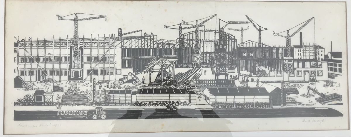 Grafiken & Lithographien: Rudolph Maeglin Mustermesse 1953 – Gebraucht aus Montreux von Barber_Swiss_Vintage 2