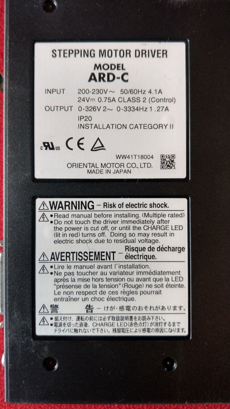 Motori: Orientalmotor ARD-C – Usato da Bülach venduto da DDNS 2