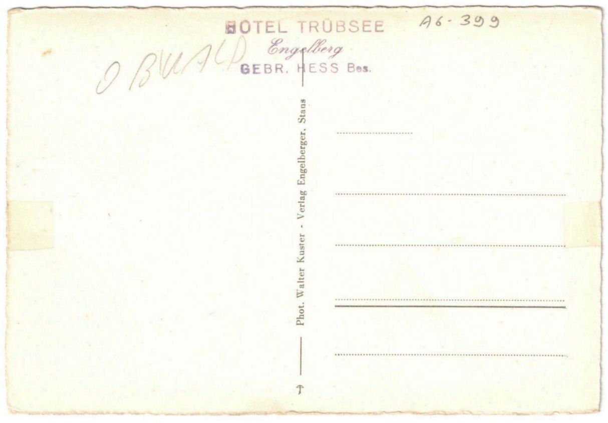 Cartoline postali: Engelberg - Luftseilbahn Gerschnialp--Trübsee – Usato da Binningen venduto da Mountainrider 1