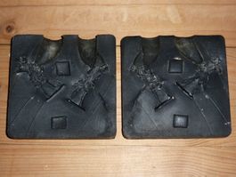 Silikon Gussform Zinnsoldaten mit Gewehr, giessen, Stühle 02