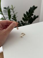 Ohrringe Edelstahl vergoldet Kunstperle