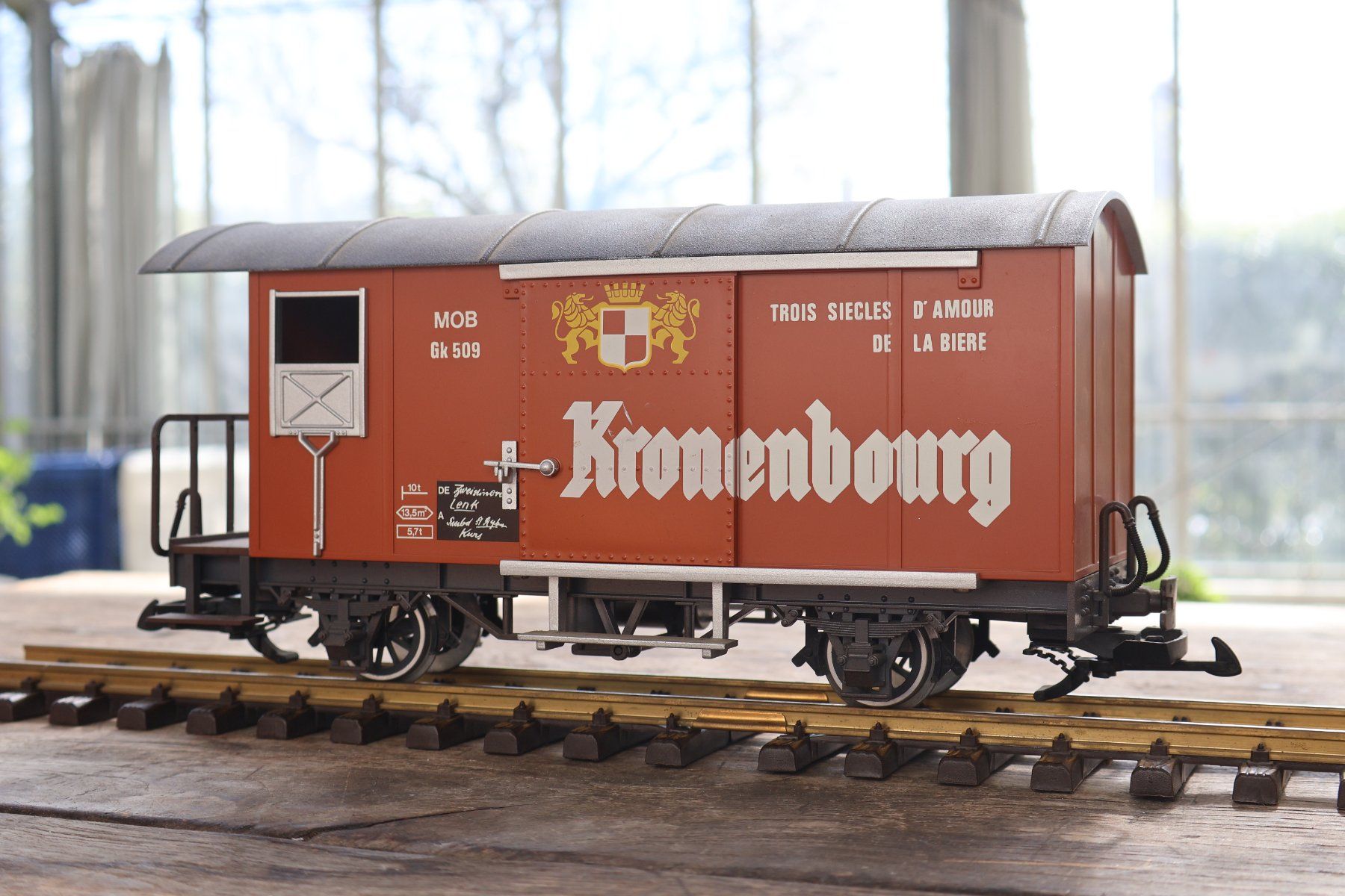 LGB Modellini di ferrovie: LGB MOB Güterwagen + Metallachsen – Usato da Winterthur venduto da Monstera 2