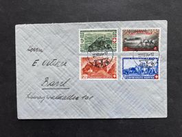 1944 Série Pro Patria sur Lettre Cat. 80.- CHF 