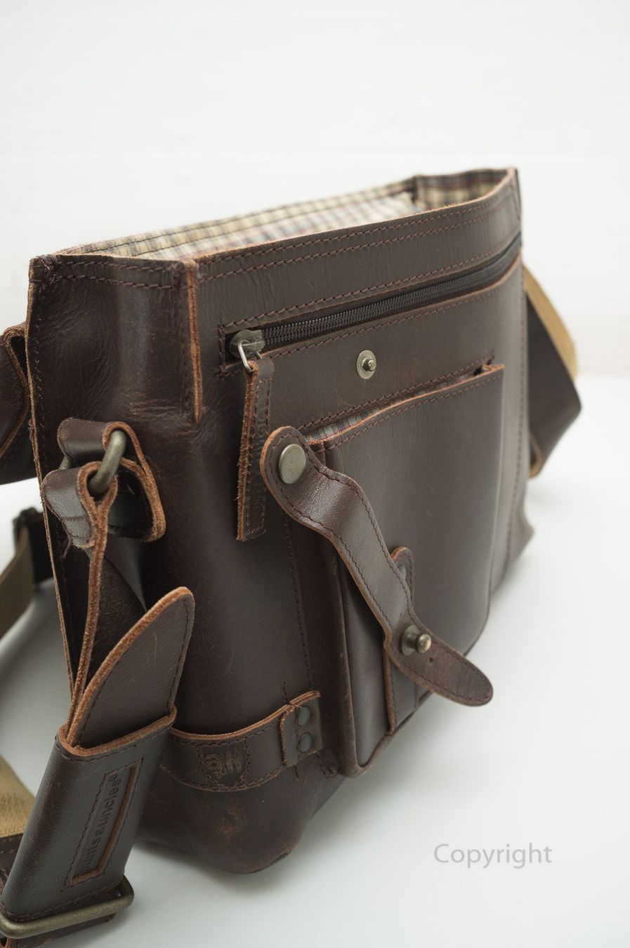 Aunts & Uncles Taschen: Aunts & Uncles Büffelledertasche braun – Gebraucht aus Gland von YA414AX 8