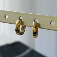 Kleine 18KGP Goldene Kreolen 1,2 cm
