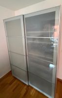 IKEA PAX Kleiderschrank mit Schiebetüren, weiss/milchglas