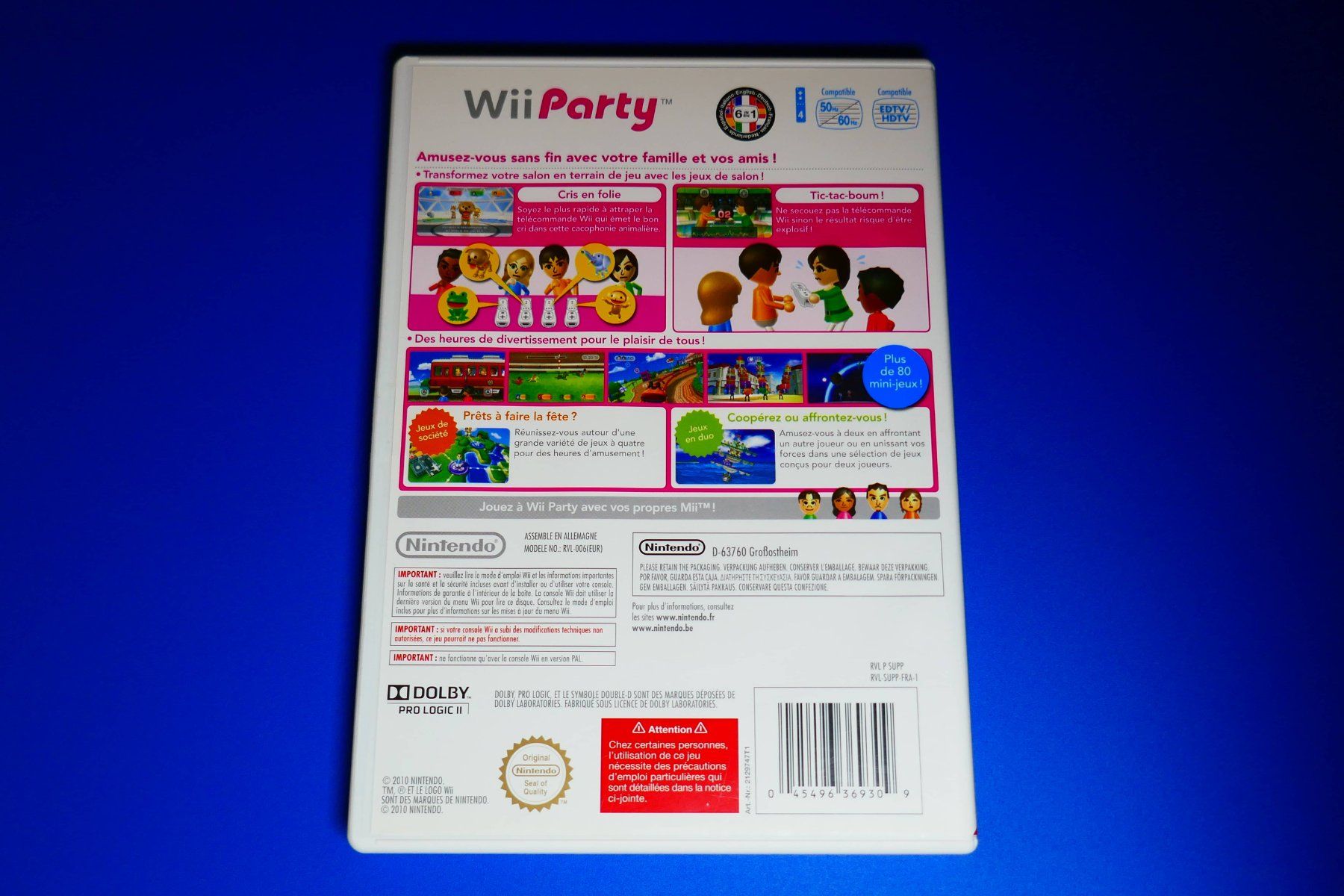 Nintendo Giochi: Wii Party & VIP - Nintendo Wii – Usato da Vuarrens venduto da Espace-Retro 4