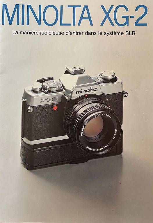 Fotocamera: Brochure Minolta XG-2 – Usato da Adliswil venduto da Heimite