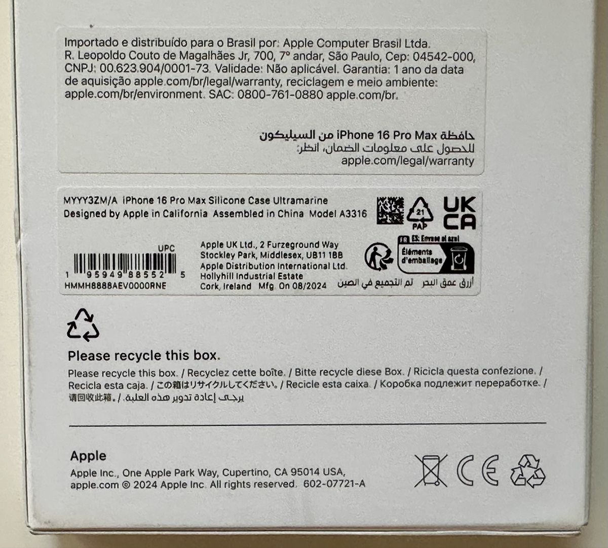 Apple Handys / Smartphones: Apple Hülle iPhone 16 Pro Max NEU/OVP – Neu und originalverpackt aus Bremgarten AG von vom_ss66 4
