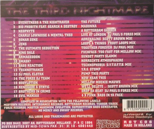 CDs: A nightmare in Rotterdam Part three – Gebraucht aus Grüningen von azulgris 1