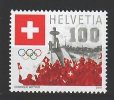 2018, Sondermarke Swiss Olympic 2018 **