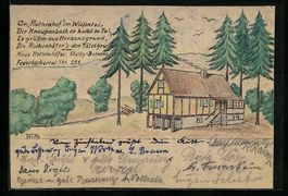 Handgemalt: Stuttgart-Botnang, Rothenhof