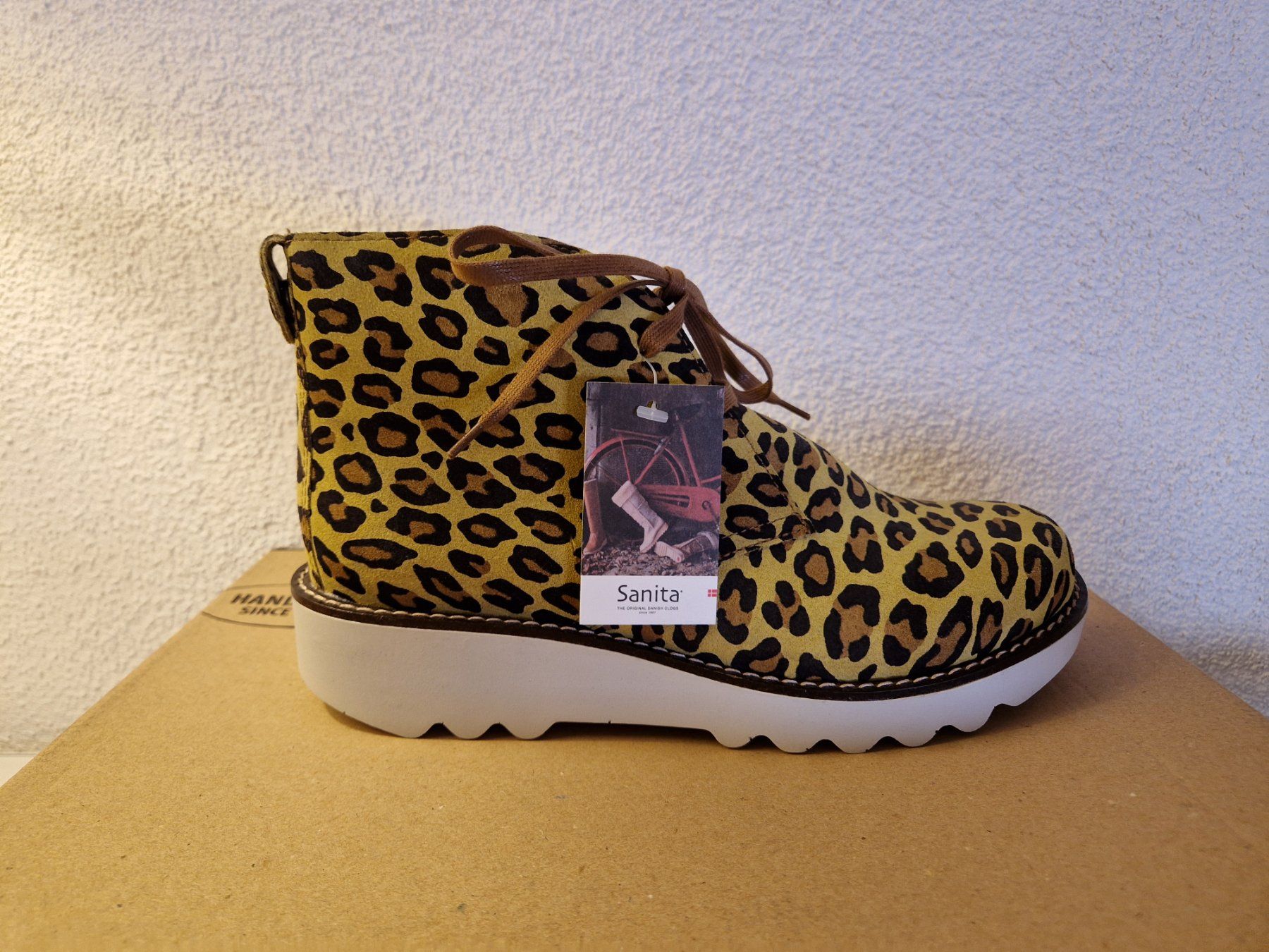 Scarpe da donna: Sanita Leopard Damen Boot / Schuh / Stiefelette Gr. 39 – Nuovo e nell'imballaggio originale da Braunau venduto da Brand-Store 3