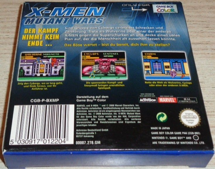 Giochi: X-Men: Mutant Wars (GBC) – Usato da Thun venduto da Gameparadise 1