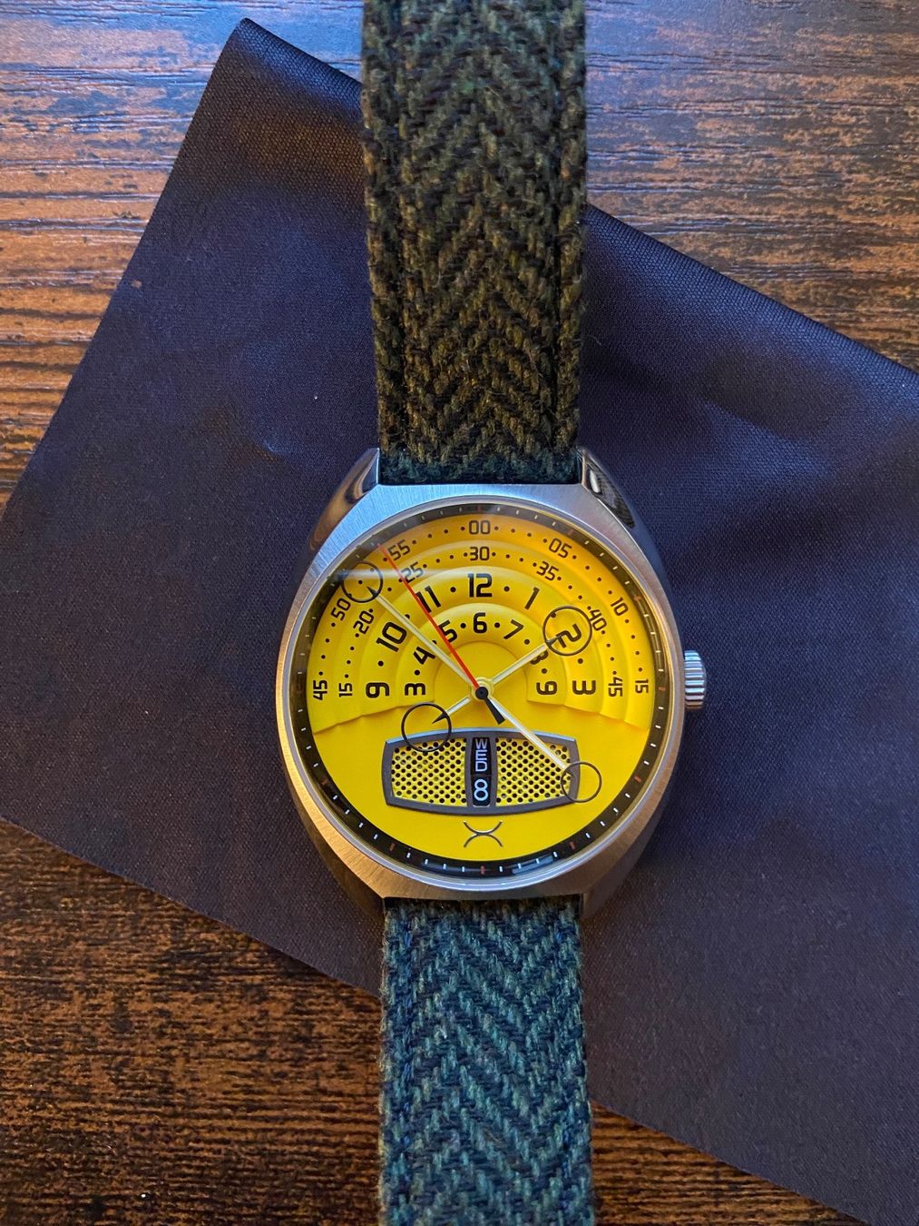 Orologi: Xeric - Halograph III Automatic Yellow. 24h Le Mans special – Usato da Basel venduto da apanteli