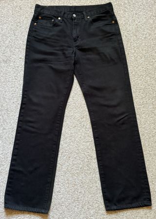 LEVI'S 514 Zip Fly Herren Jeans schwarz top Zustand W33
