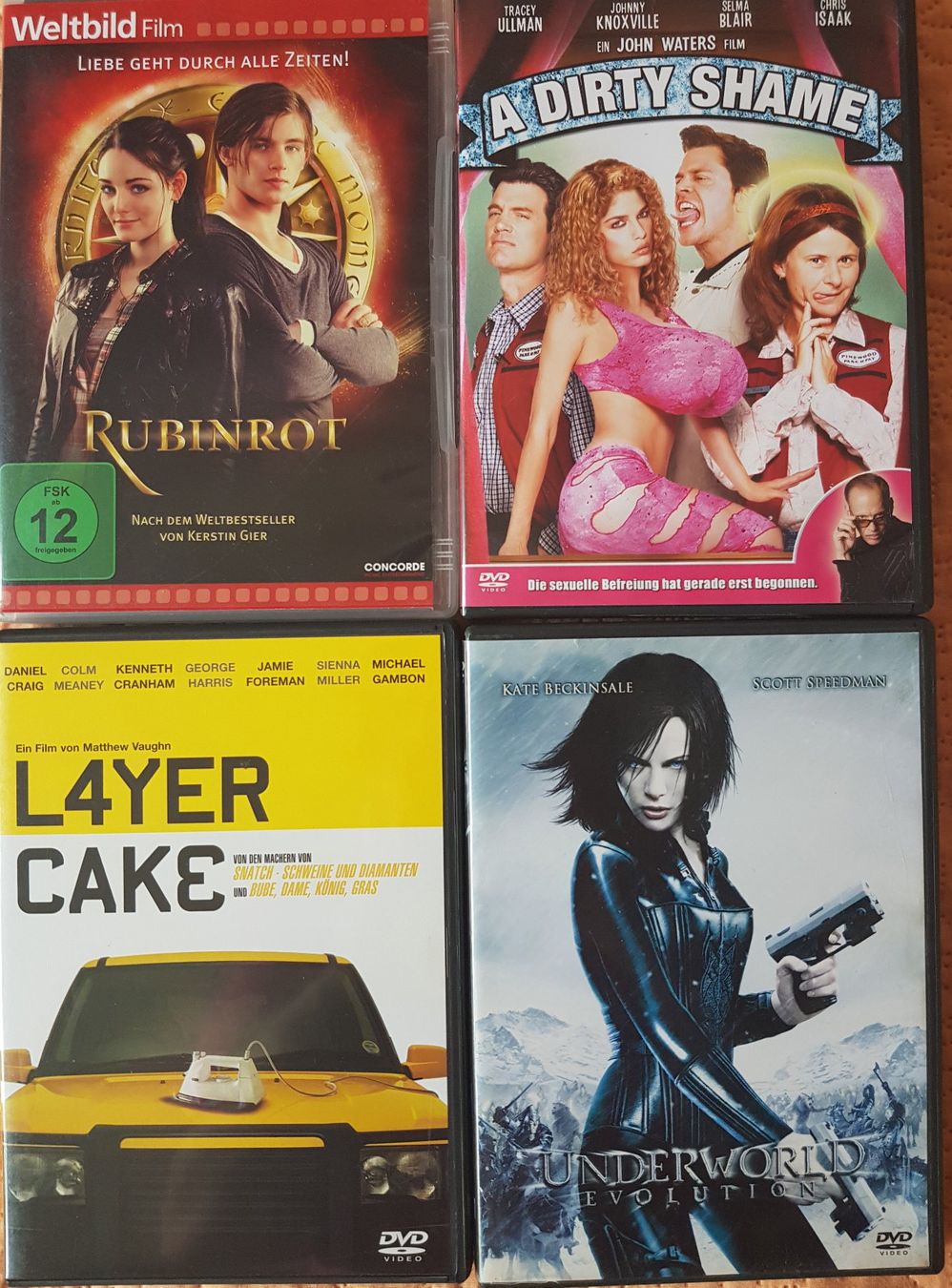 Tutti i DVDs: Bunt gemischtes DVD-Pack mit 4 coolen Filmen – Usato da Thun venduto da Shame