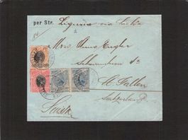 Bedarfsbrief Brasilien - St.Gallen , gel. 1897