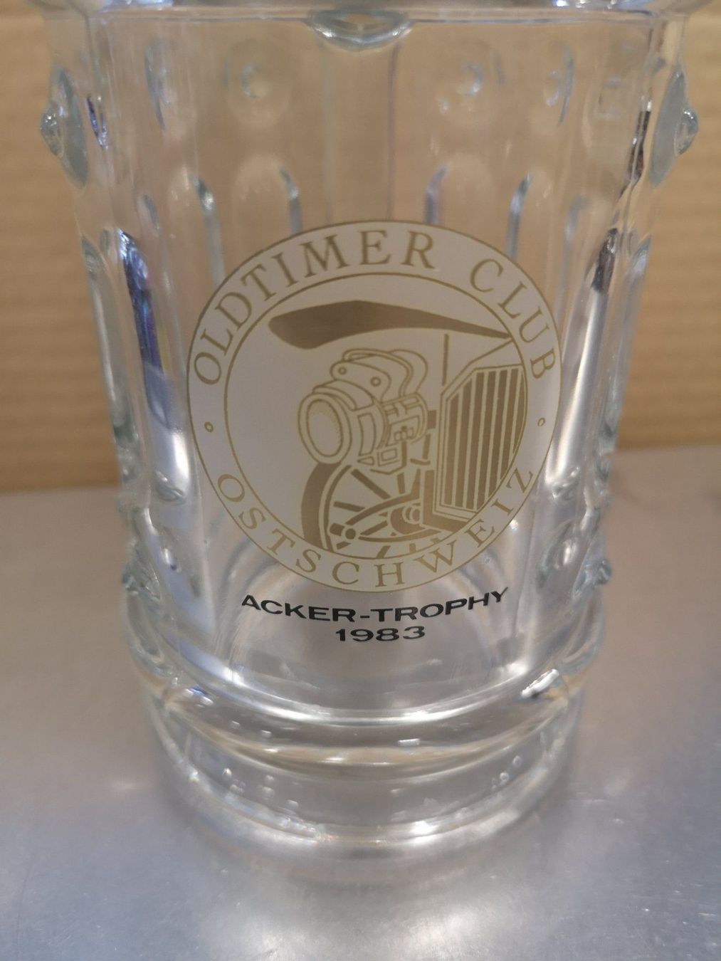 Gläser: Oldtimer Club Bierhumpen Hotel Acker Wildhaus Trophy 1983 – Neu (gemäss Beschreibung) aus Kloten von Thaipc 1