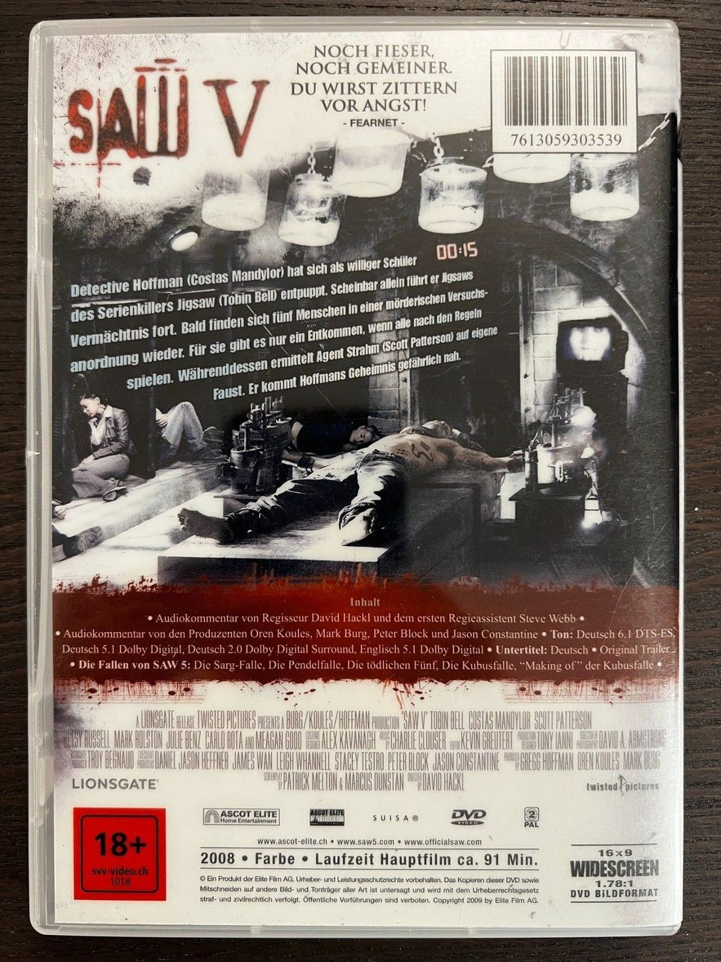 Tutti i DVDs: Saw 5 – Usato da Zürich venduto da FilmFreunde 1