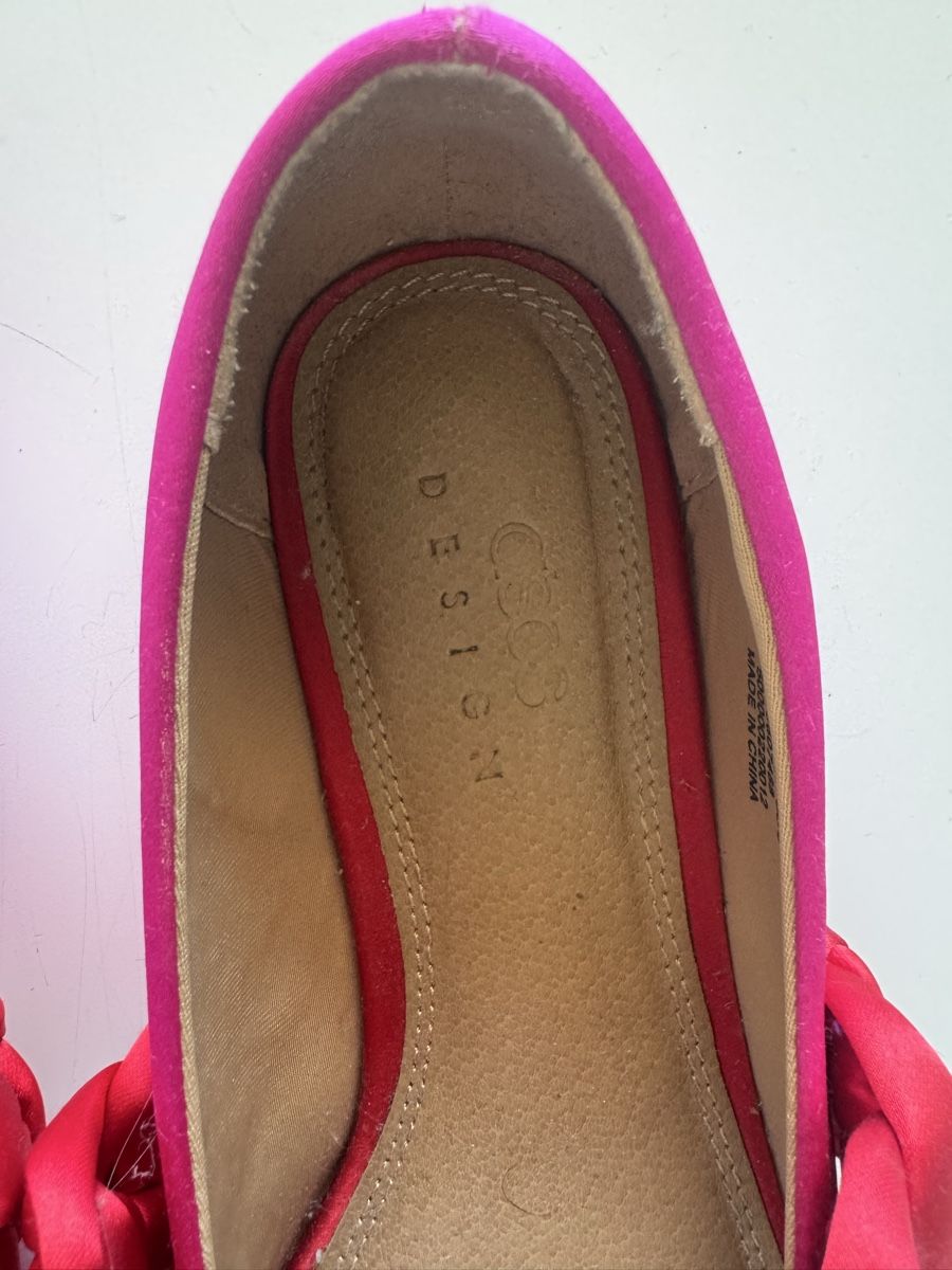 Asos Damenschuhe: Flache Pumps mit rotem Flechtband - Gr. 37 – Gebraucht aus Zürich von ERueff 3