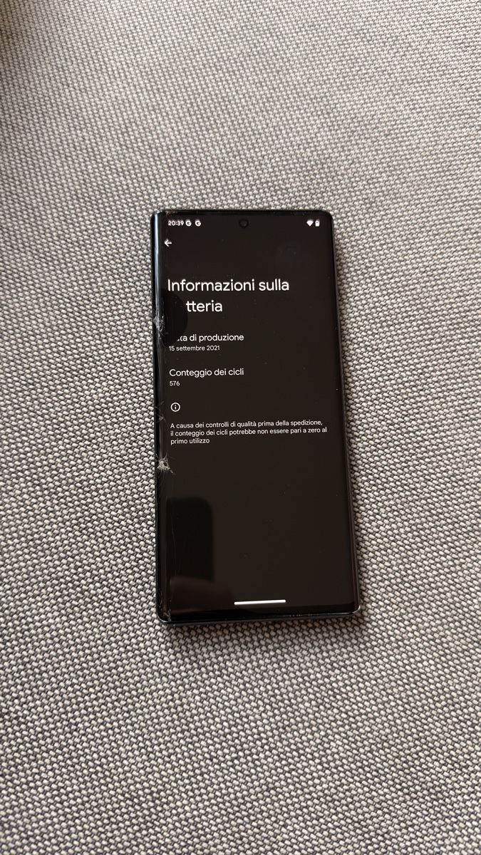 Google Telefoni cellulari / Smartphones: Google Pixel 6 Pro - Display damaged – Difettoso da Bellinzona venduto da PadronP 5