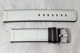 DILOY Alligator Imitation 20mm Uhrband doppellagig genäht