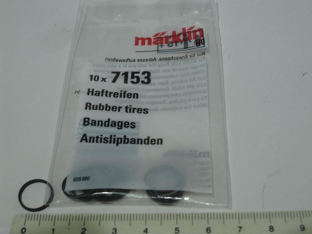 Märklin H0 Ersatzteil Haftreifen ⌀15 Mm  10 Stück  E656520 E 6565 Neu Ovp