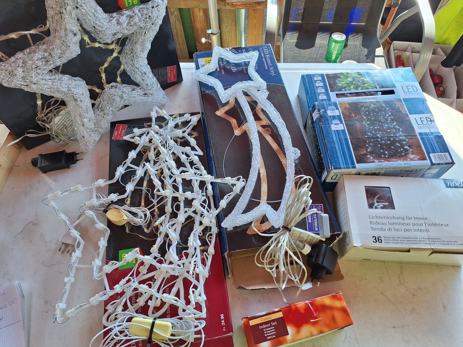 Alle Dekorationen: 8 X WEIHNACHTSBELEUCHTUNG – Gebraucht aus Huttwil von Kunterbuntli