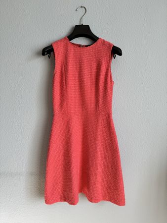 Elegant Zara Woman Dress Tweed Coral / Pink  XS