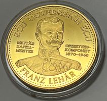 1 ECU - Franz Lehar - Österreich - Vergoldet - 1995