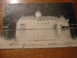 Chateau de Chillon, vu du Lac, 1902, o Territet