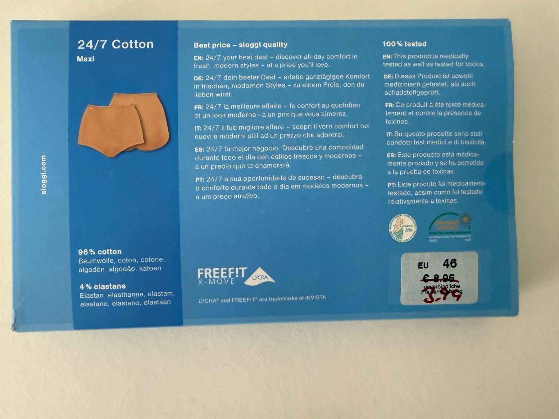 Sloggi Sonstige Unterwäsche: SLOGGI, Slip MAXI Cotton, Grösse 46, Farbe Braun – Neu und originalverpackt aus Rudolfstetten von gst_g7xl 2