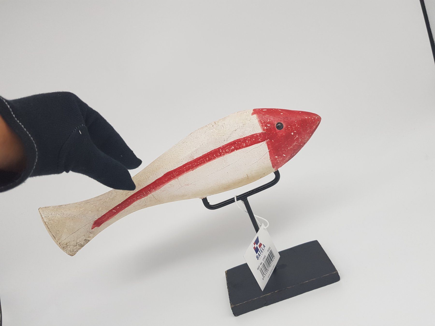 Tutte le decorazioni: Fisch Aufsteller Rot Weiss Holz – Nuovo e nell'imballaggio originale da Brugg AG venduto da swiss.sales.force 4