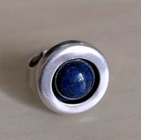 RING MIT BLAUEM STEIN SILBER 925
